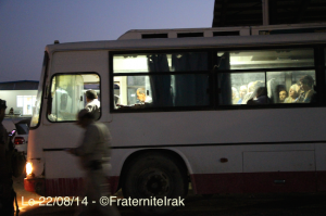 Bus réfugiés Kalak Qaraqosh départ - 22:08:14