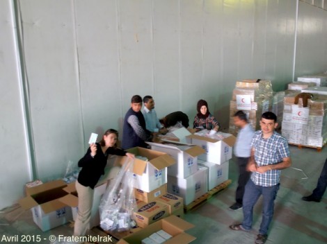 700 kg de médicaments pour les déplacés à Erbil