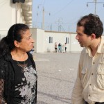 Faraj Benoit Camurat au camp d'Ashti à Erbil