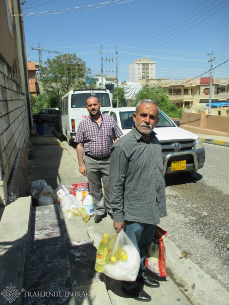 Soutien aux habitants de Sharanish, un mois après les bombardements