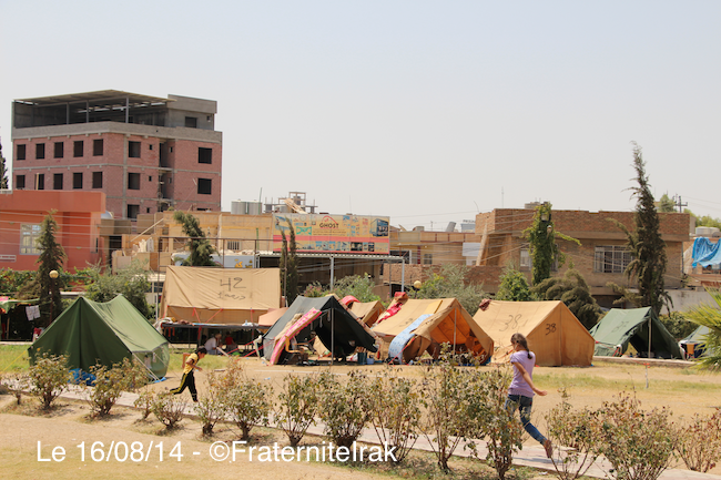 Actions d’urgence de Fraternité en Irak à Erbil