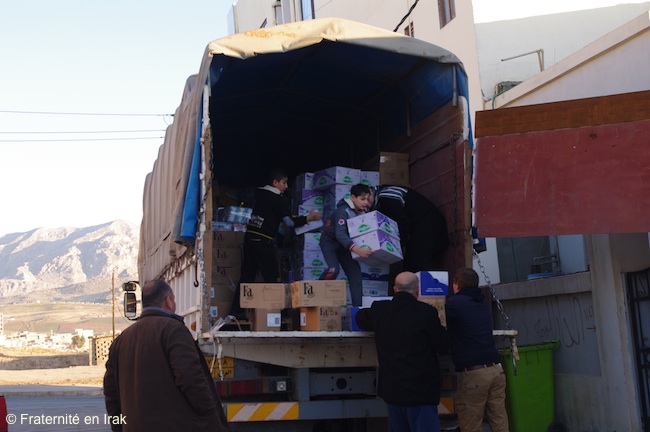30 tonnes de nourriture et de produits d’hygiène distribuées au nord de l’Irak