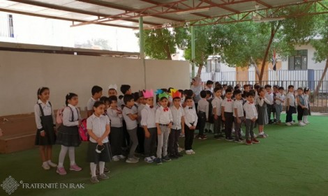 Les élèves font leur rentrée dans l’école de Bassorah agrandie